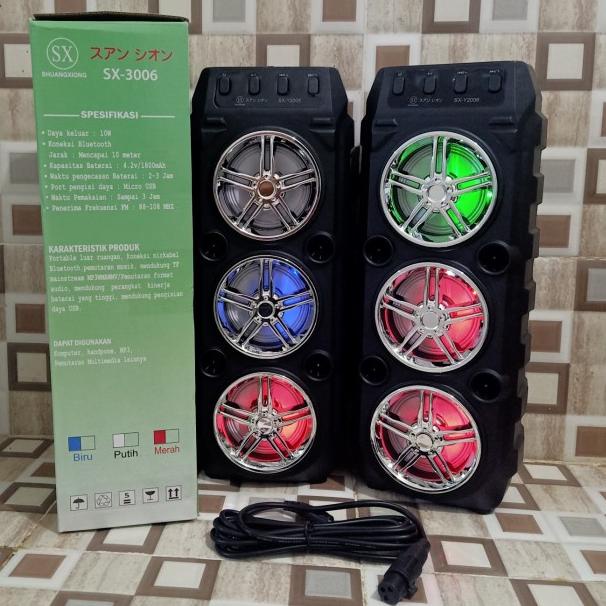 Speaker Bluetooth Terbaru SX 3006 free mic - Salon aktif 3006