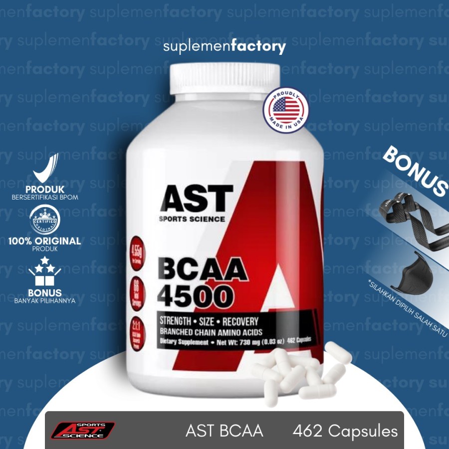 AST Bcaa 4500 Mg 462 Kapsul 66 Serving