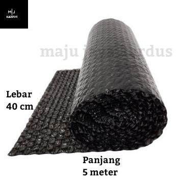 

ㅿ Bubble Wrap Hitam / Plastik Bubble Hitam 40 cm x 5 meter ら