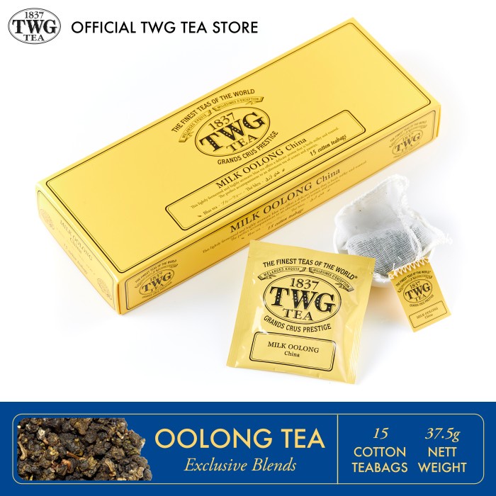 

Discount TWG Tea Milk Oolong, Cotton Teabag /TEH DIET/TEH PELANGSING/TEH HIJAU/TEH JATI CINA/TEH