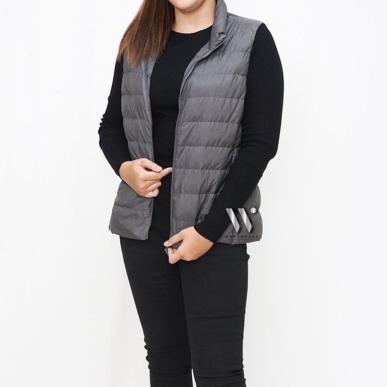 VEST WANITA UNIQLO DUCK DOWN FULL ZIPPER