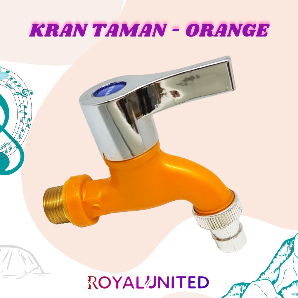 Keran Air Tembok ABS Kran Taman Mesin Cuci Tahan Korosi Termurah - ORANGE NEW QUALITY