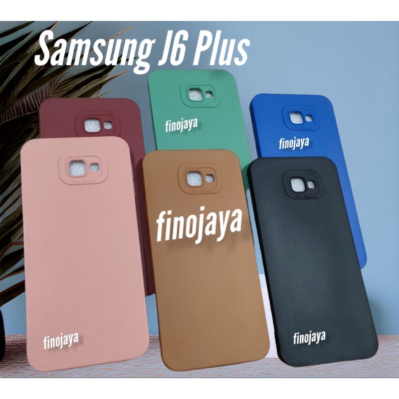 Softcase Samsung J6 Plus J6+ Silikon Casing Selicon Case Macaron Pelindung Pro Camera