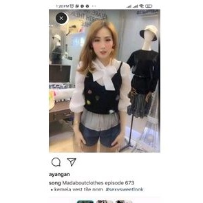 Setelan blouse hongkong