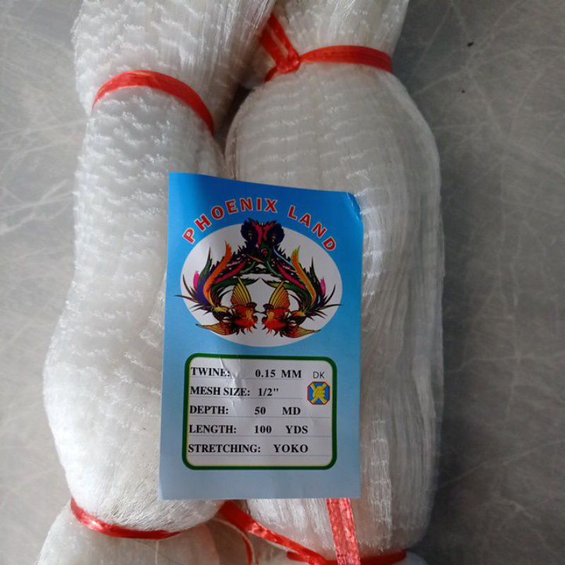 Jaring ikan kecil ½ inchi jaring ikan lunjar ikan wader sepat jaring ikan senar