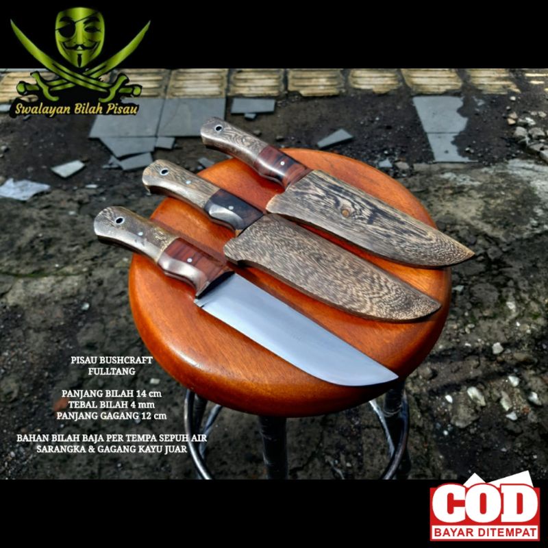 Pisau Bushcraft Fulltang/Pisau Survival Outdoor