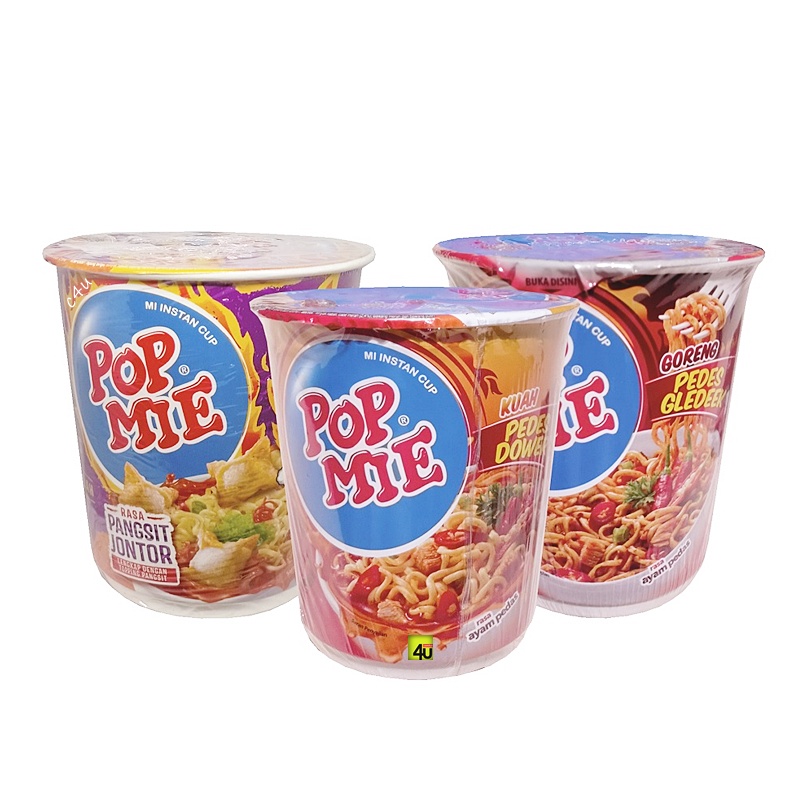 Jual Pop Mie Mie Instan Cup Ayam Pedas Gr Dower Gledek Shopee Indonesia