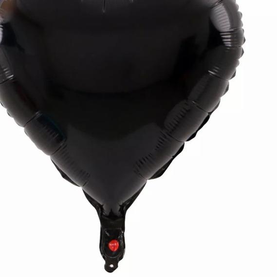 balon foil love / balon foil bentuk hati per pack isi 50pcs - silver