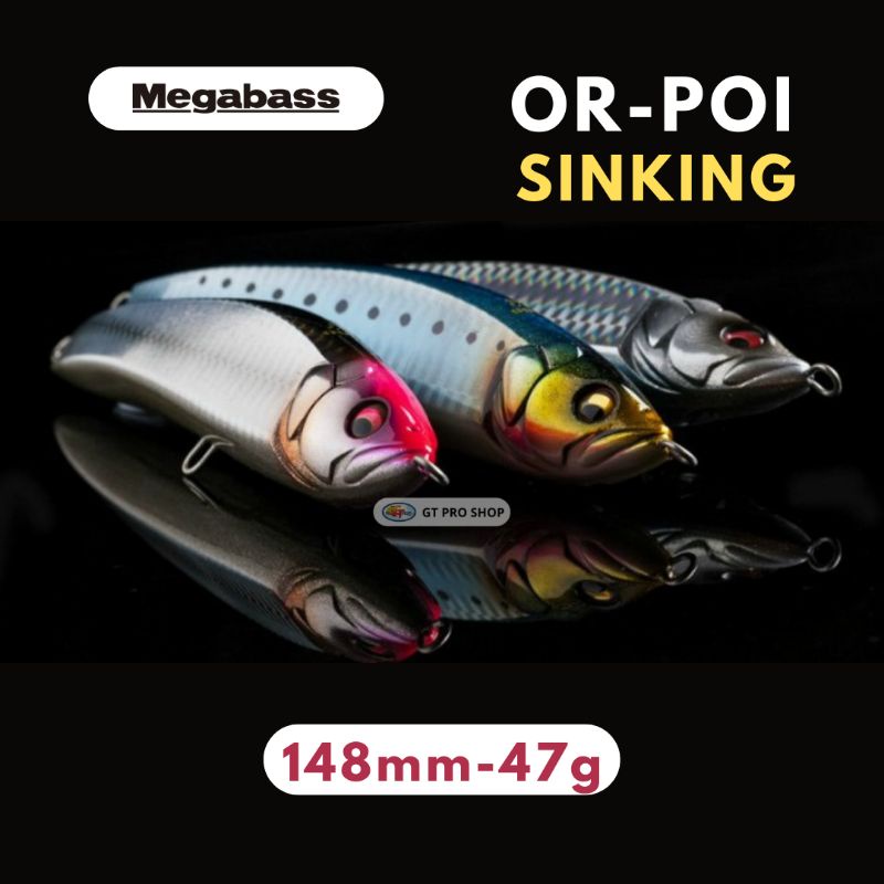MEGABASS TRIGYA ORPOI PENCIL SINKING 148MM-47G POPPER POPPING