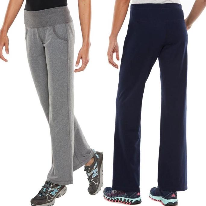 3228 - Women's Tek Gear Straight Mid-Rise Yoga Pants | Celana training