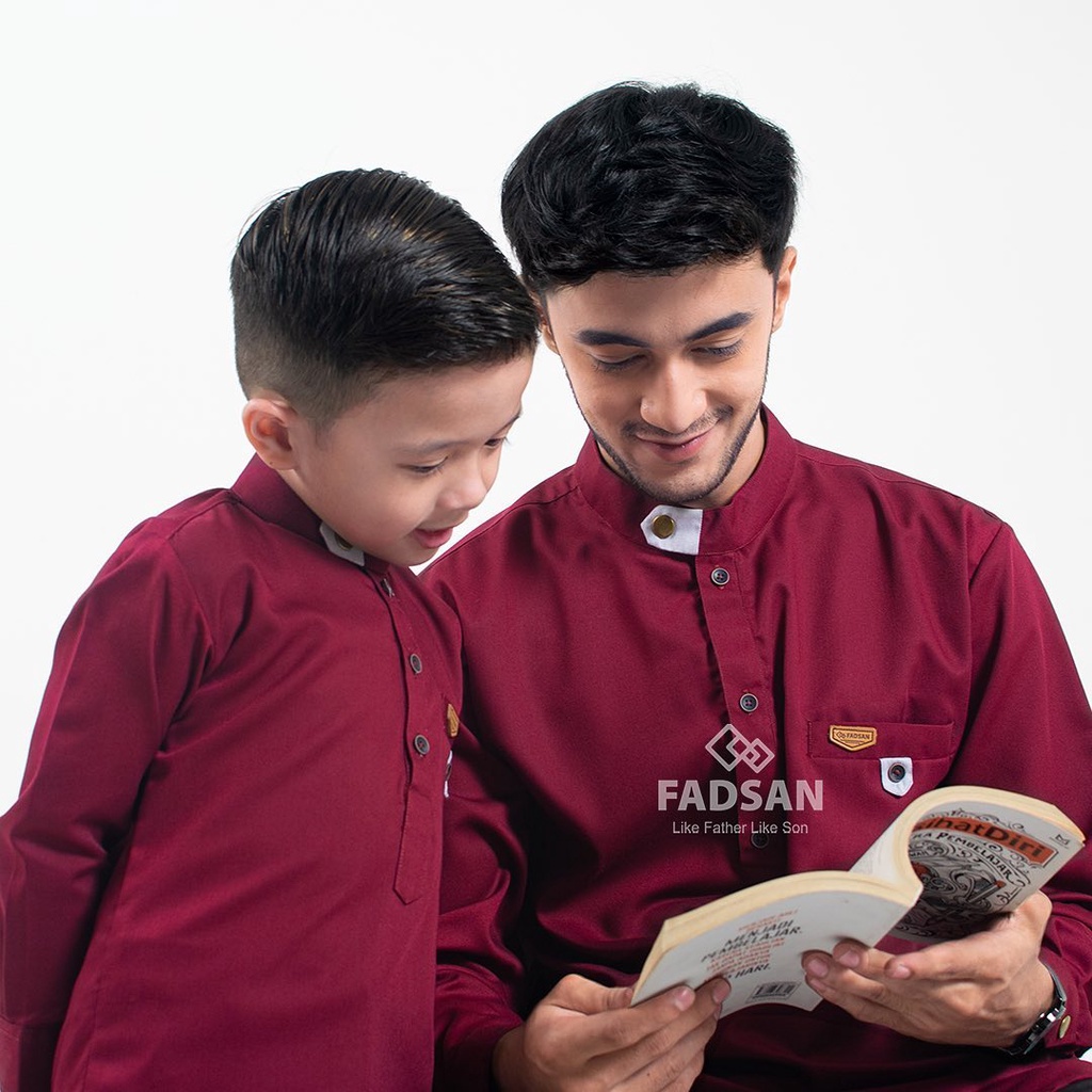 Fadsan - Koko Kurta Leon Warna Maroon