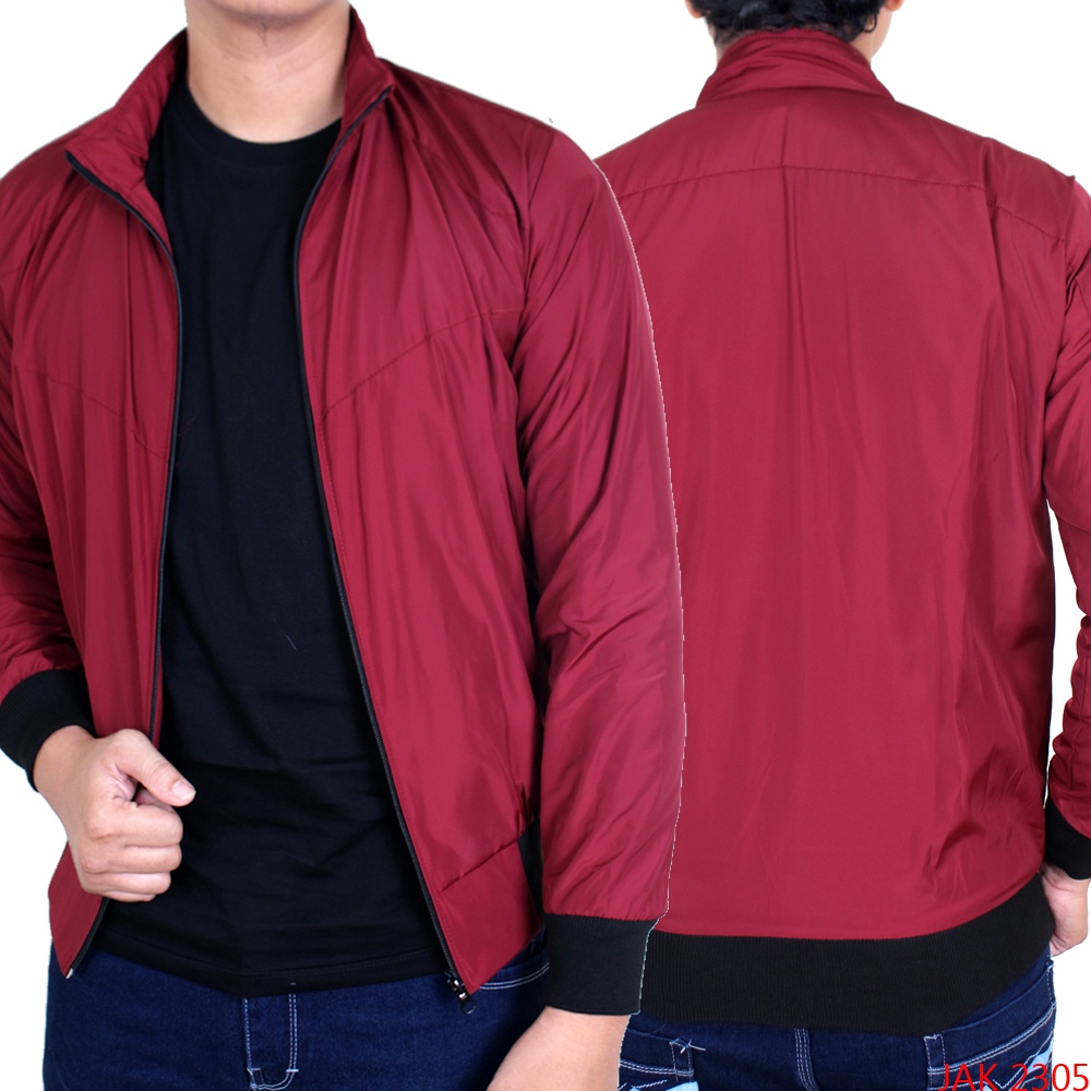 Jaket Parasut Outdoor Pria Kerah Baseball Banyak Pilihan Warna - JAK (COMB)