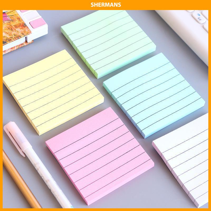 

[Ready Stock❤️]Simplicity sticky note horizontal sticker notepad post maker stiker massage pesan book note sherman