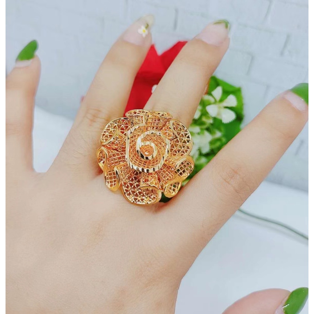 Cincin Xuping Lapis Emas Perhiasan Wanita Jewelry D01/D02/D03/D04