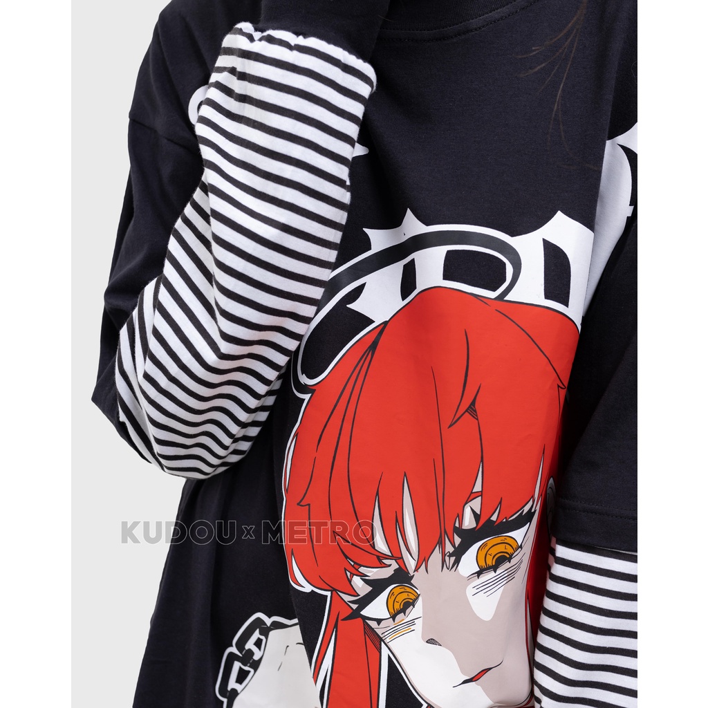 Longsleeve Double Layer Makima Anime Manga Chainsawman Premium Unisex