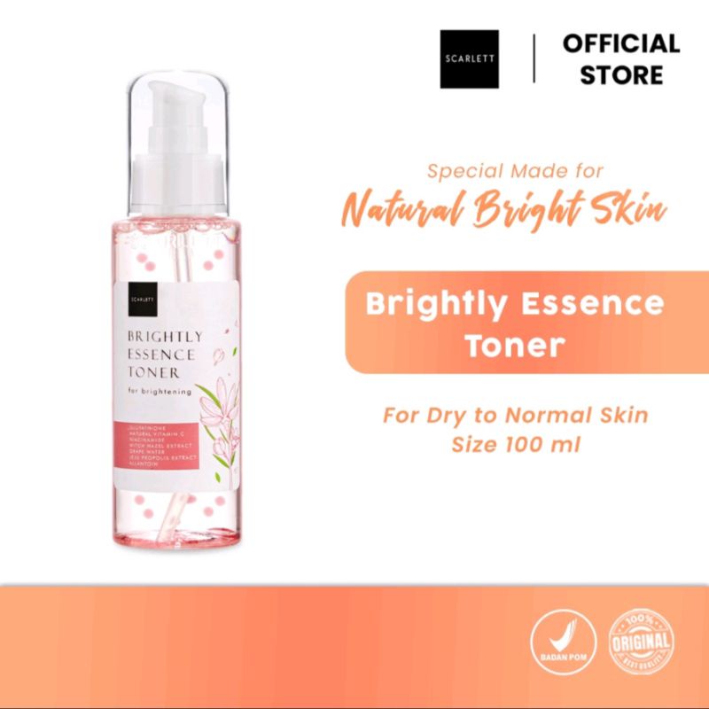 Jual Scarlett whitening brightly essence toner Scarlett 100 Original