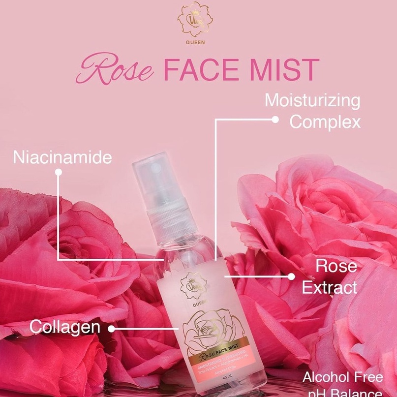 VIVA QUEEN Rose Face Mist 60 ml / setting spray viva