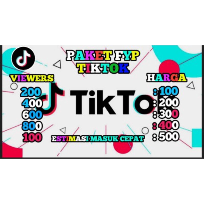 Jual viewers tiktok murah