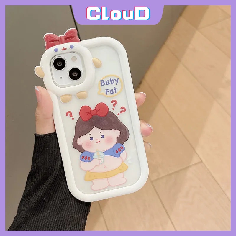 Cute Bow Monster Lens Case Samsung A14 A13 A04s A04E A03s A73 A53 A22 M22 A03 A52 A50 A52s A51 A33 A02s A23 A53 A50s A04 A12 A71 A30s A32 A11 A31 A21s Kartun Princess Soft Cover