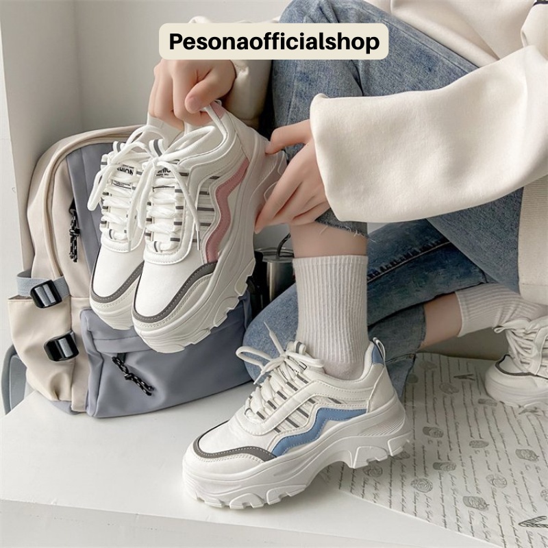 COD POS 1A06 Sepatu Sneakers Wanita Sport Fashion