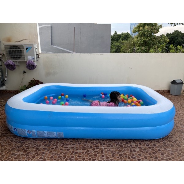 Kolam Renang Anak Polos Besar 54006  KOLAM BESAR 262CM  Hanya kolam Murah