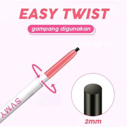 SVMY Eyeliner Mata Pink White Twisted Waterproof Tahan Air DJ 865