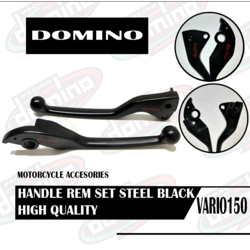 HANDLE REM MOTOR MODEL STANDAR HITAM DOMINO MIO/BEAT/SCOOPY/VARIO125/150OLD/SATRIA FU/VIXION