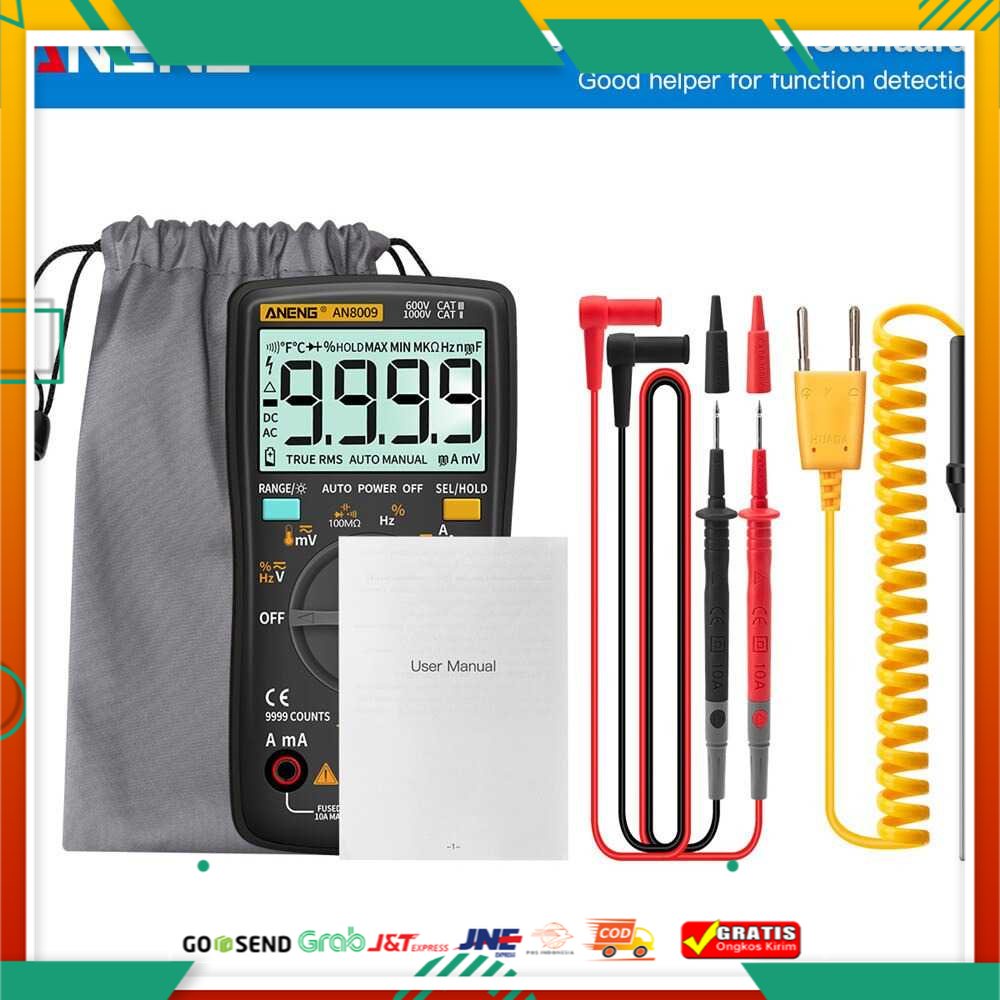 ANENG Digital Multimeter Voltage Tester - AN8009
