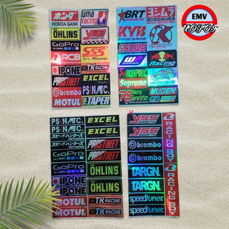 Jual Paket Sticker Seponsor Hologram Murah Tapi Mewah Shopee Indonesia