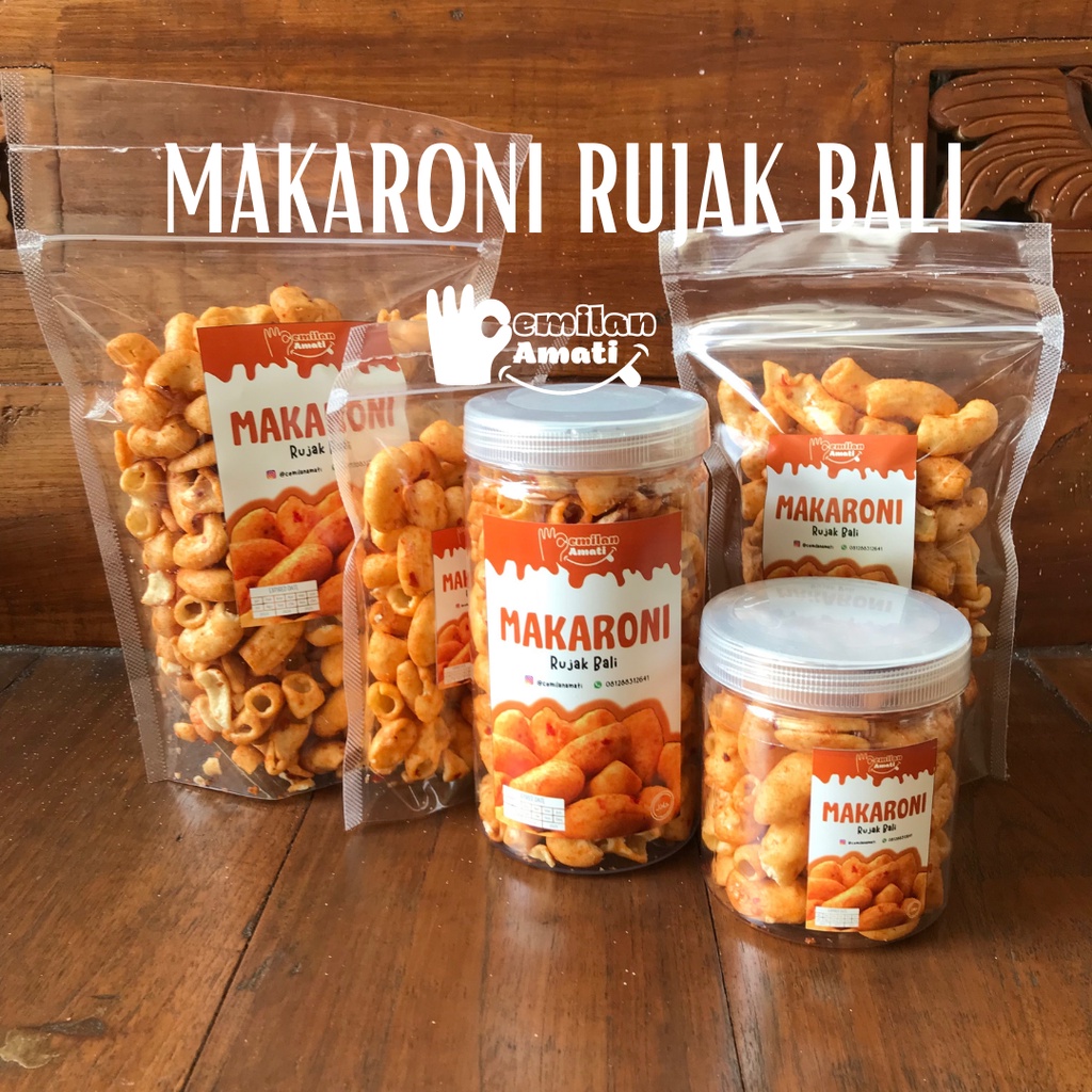 

MAKARONI BUMBU RUJAK BALI CEMILAN AMATI