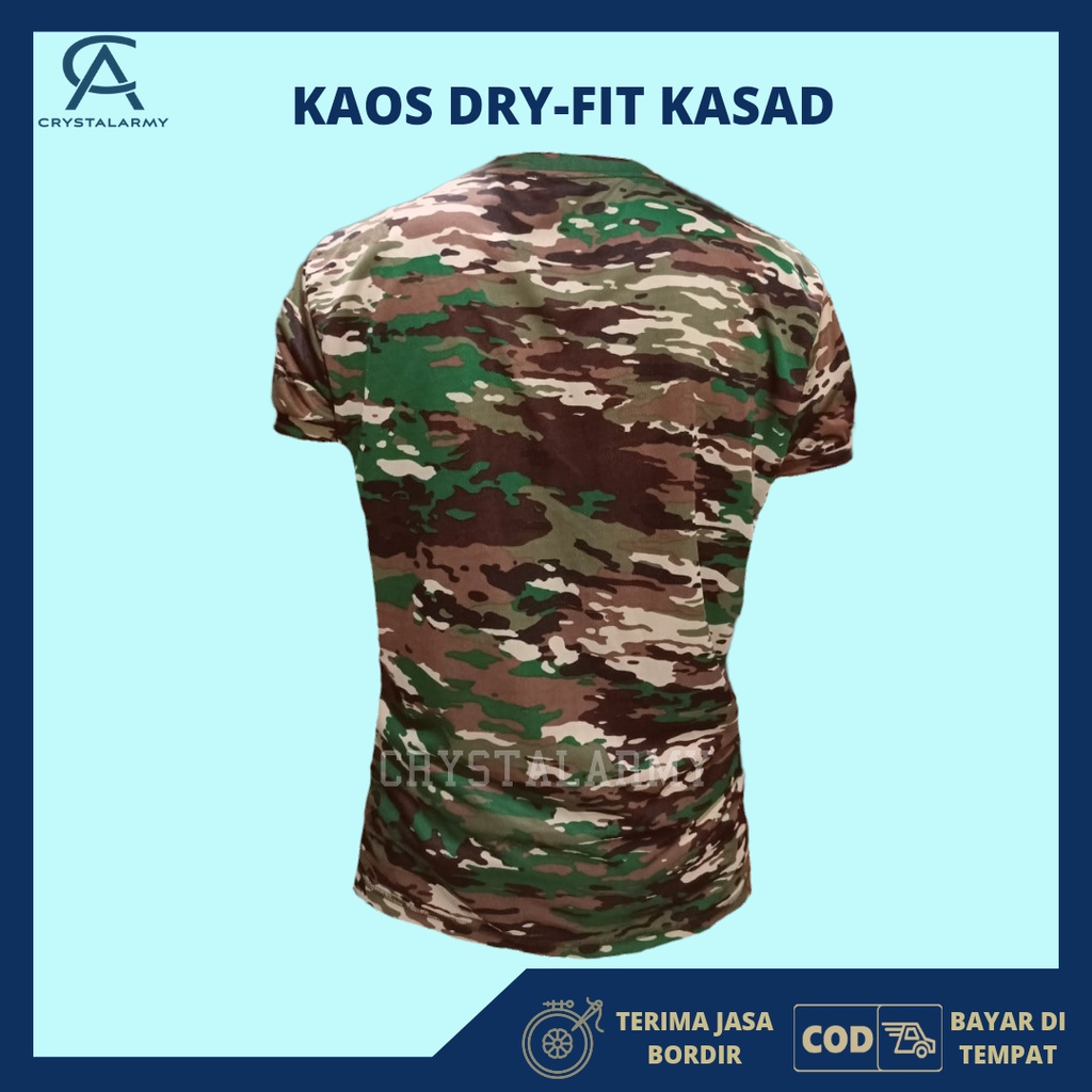 KAOS LORENG TNI AD TERBARU KAOS LORENG TNI NKRI KAOS KASAD BAHAN DRY-FIT