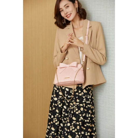 Viora Bag Jim's Honey Tas Selempang Bahu Wanita || Tas Pita Plisket Korea