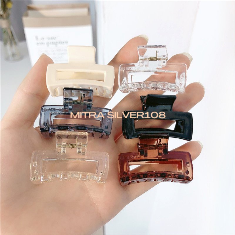 [MS108] JPT 21 Jepit rambut jedai mini GLOSSY POLOS UKURAN 3,5cm Korean Style untuk Wanita