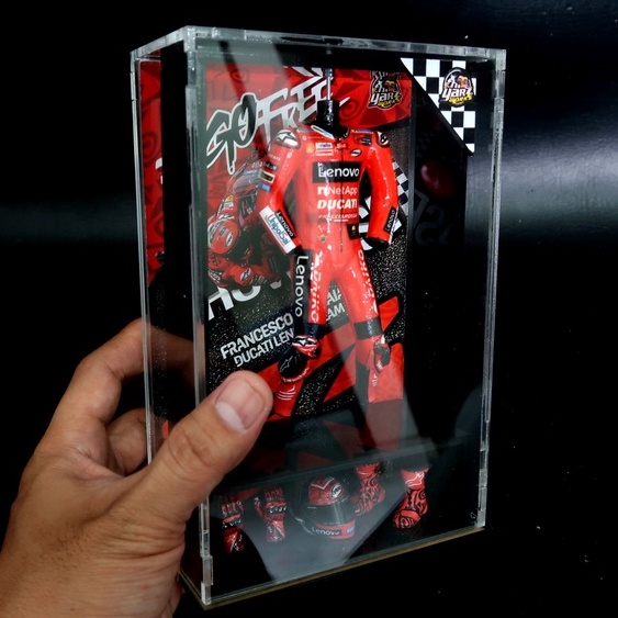RACING SUIT MOTOGP SKALA 1/12 "HANDMADE SHOWCASE" PECCO BAGNAIA, PECCO BAGNAIA, FABIO QUARTARARO #MI
