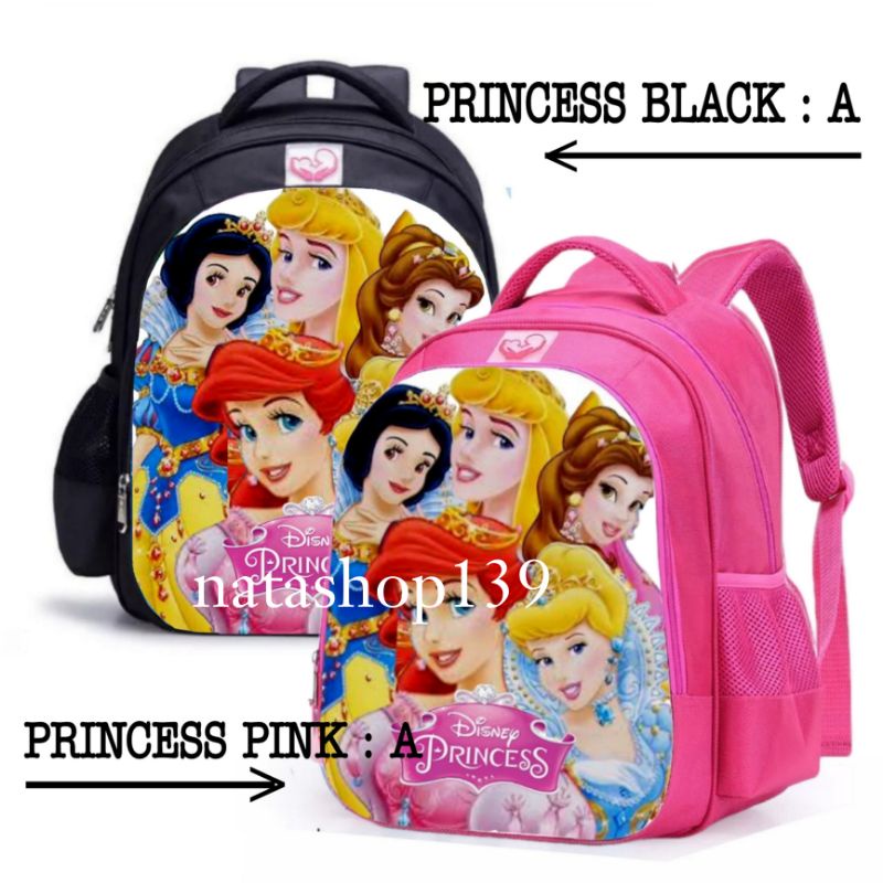 Hot Sale Tas Sekolah TK-SD Anak Wanita Tas Ransel Disney Princess &amp; Prozen