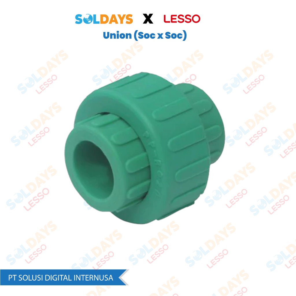 Lesso PPR Union II dn25 3/4&quot; / Soc x Soc Size 25 3/4 inch / PPR