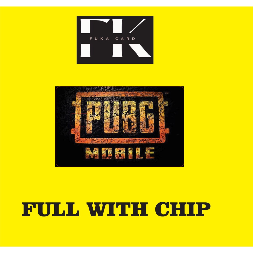 PUBG pro player logo skincard skin atm flazz kredit id card best - skin card waterproof anti air sticker atm