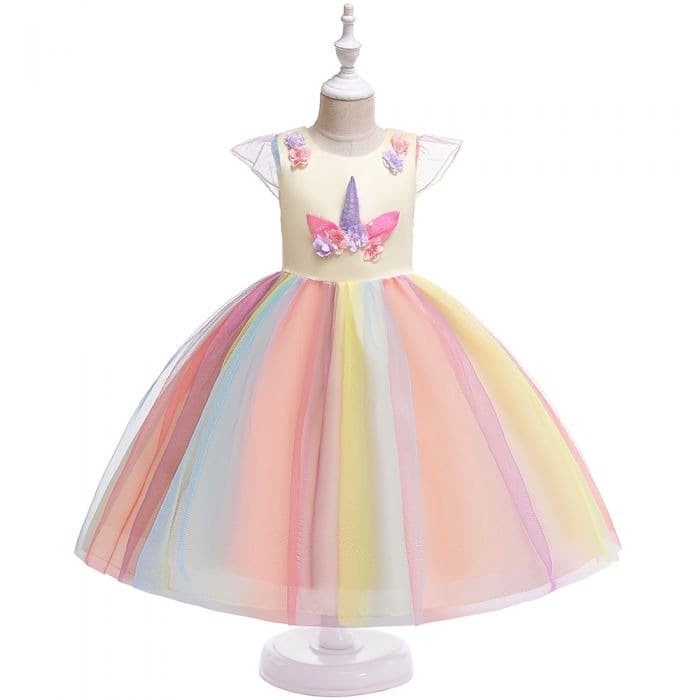 Kostum Gaun Pesta Anak Perempuan / Dress Kostum Unicorn / Baju Ultah Party