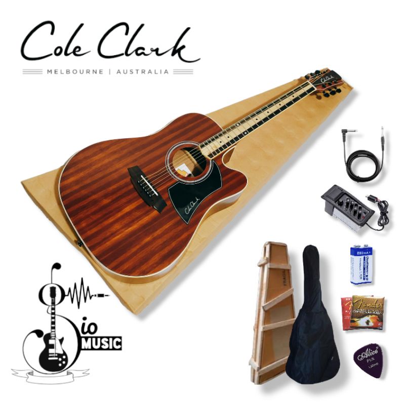 Gitar akustik Cole Clark Australia Jumbo Elektrik Premium Top Highquality