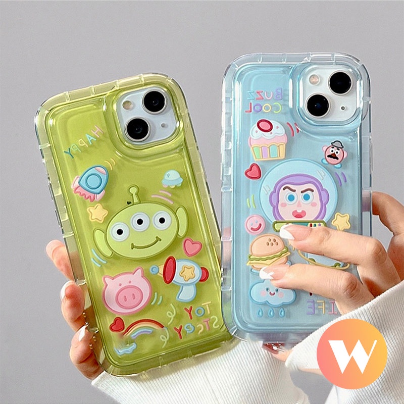 Soft Case Tpu Transparan Motif Kartun Toy Story Untuk iPhone 7Plus 11 13 12 14 Pro Max 6Plus 8Plus X XR XS Max