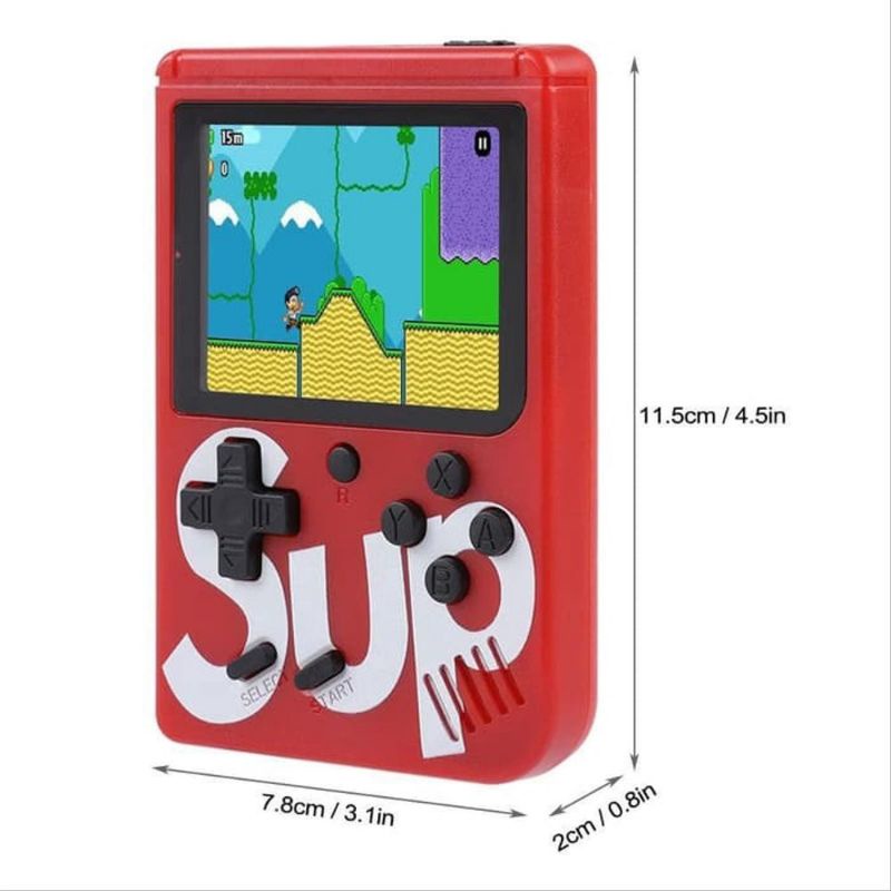 Game boy Retro Mini SUP 400 In 1 Gameboy Conselo Mini Portable Game Box Mainan Anak