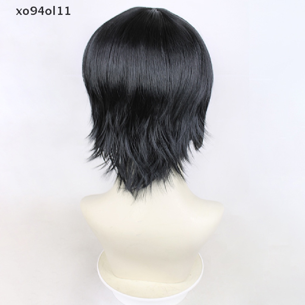 Xo Himeno Wig / Rambut Palsu Pria Model Pendek Layer Bahan Sintetis Tahan Panas Untuk Pesta Kostum