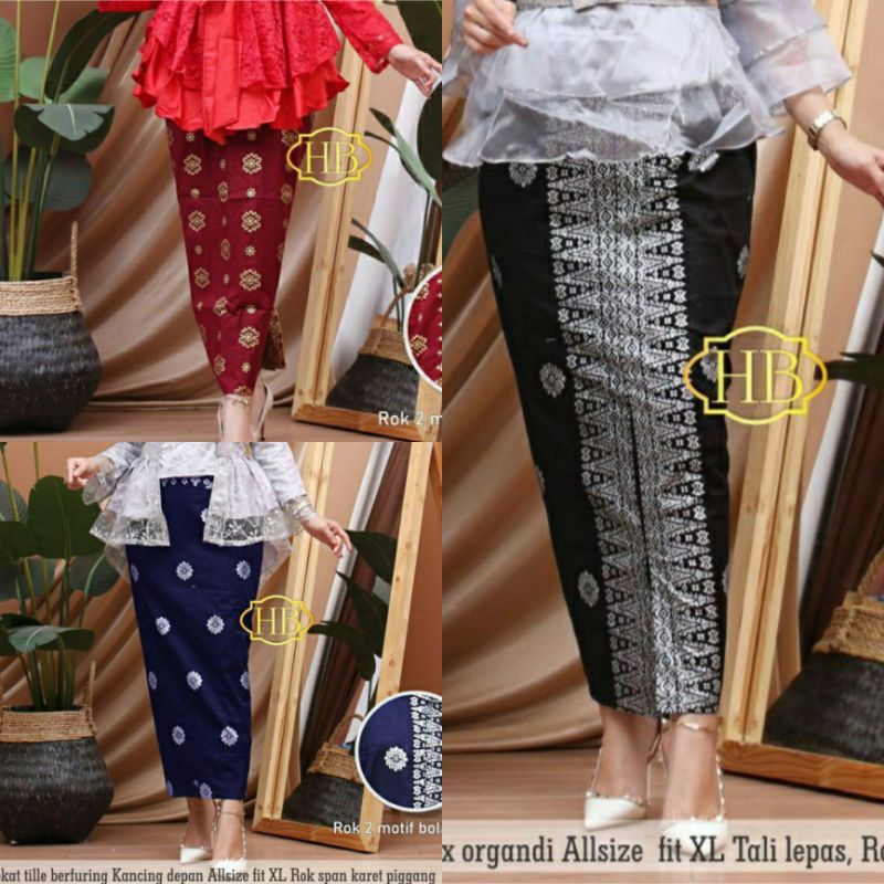 NEW FESHION ROK SPAN BATIK size M L XL XXL 3L 4L 5L