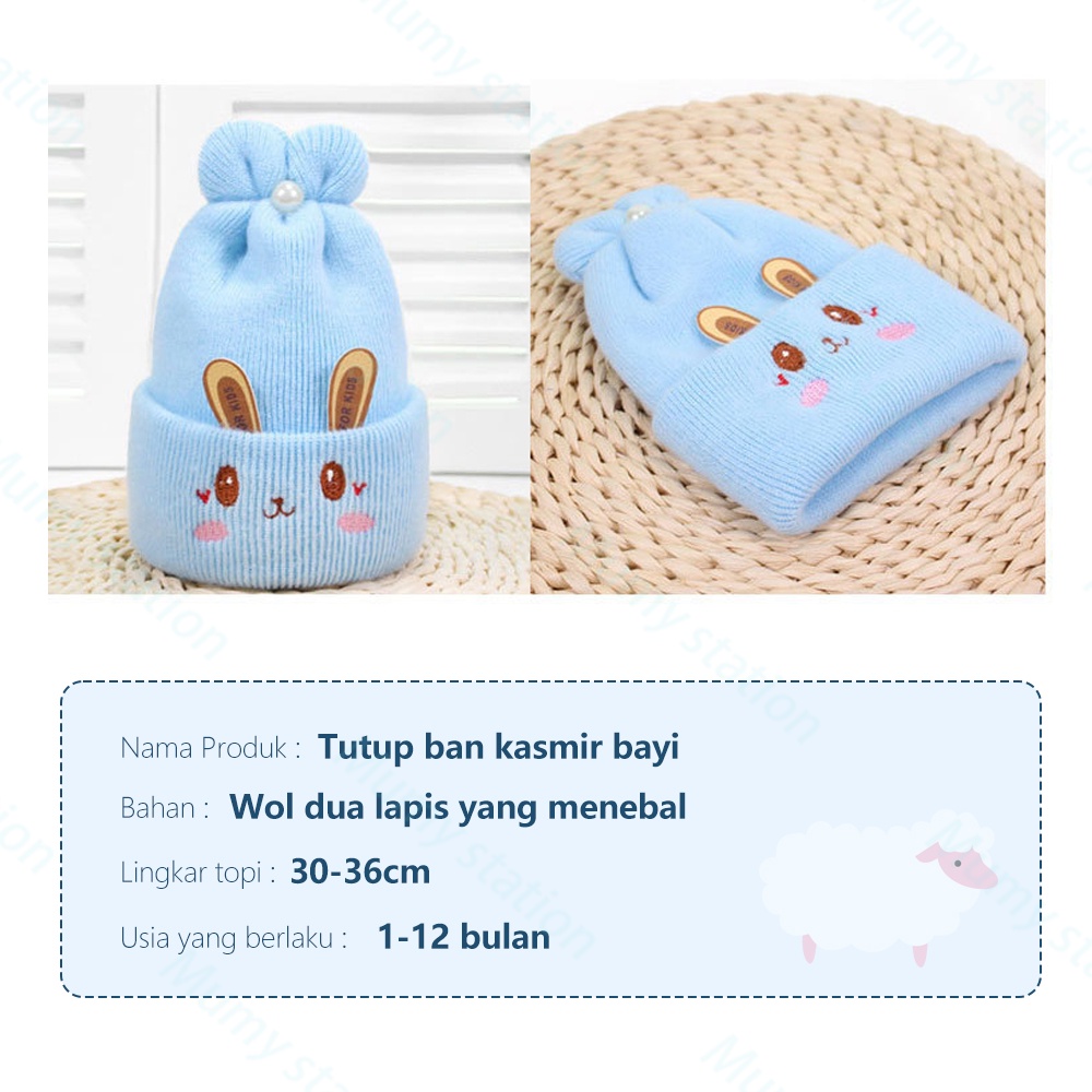 Mumystation 0-18bulan topi rajut bayi anak kupluk rajut anak baby hat