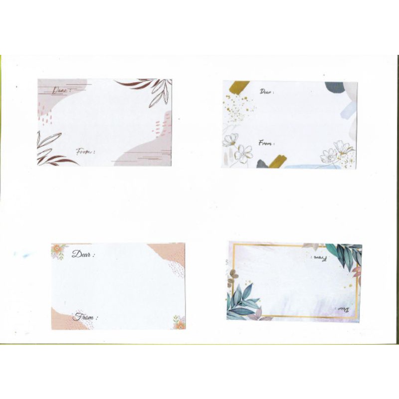 KARTU UCAPAN POLOS - GREETING CARD POLOS