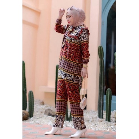 Alcavella - Isyana One Set | One Set Wanita | One Set Muslim | Dress One Set | One Set