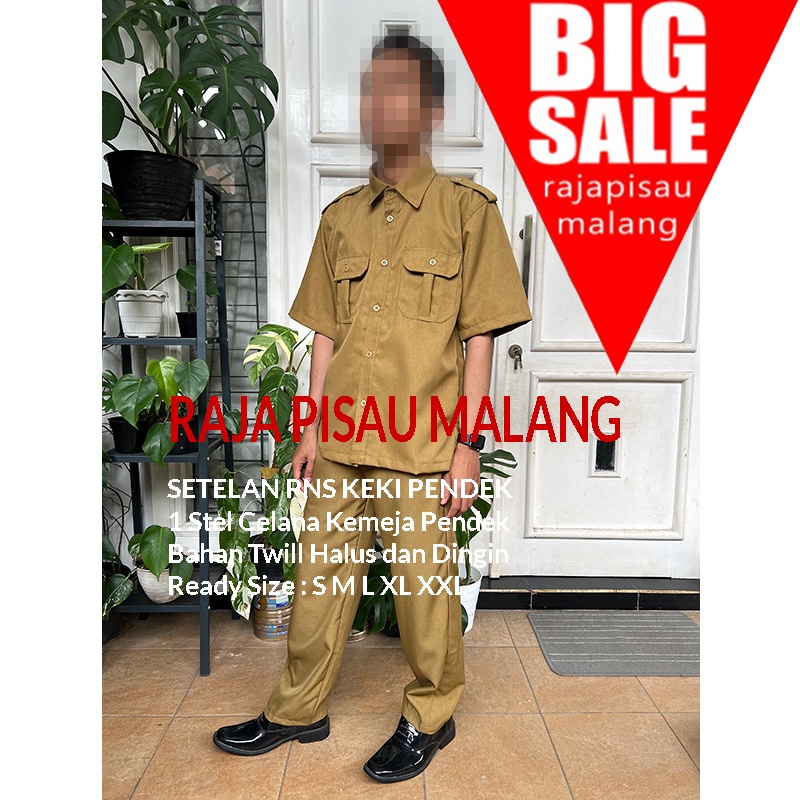 Baju Seragam PNS / Pemda / Khaki / Keki Setelan Murah Bandung (bisa COD)