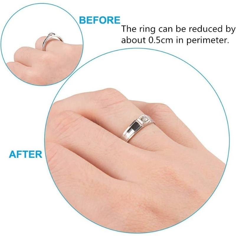 Alat Pengencang Resizing Pad Bahan Silikon Multi Ukuran Invisible Adjustable Untuk Cincin Longgar