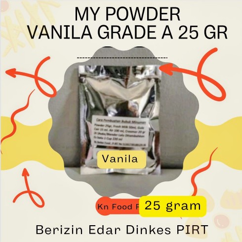 

Paket tester/sampel My powder Vanila 25 gram Grade A