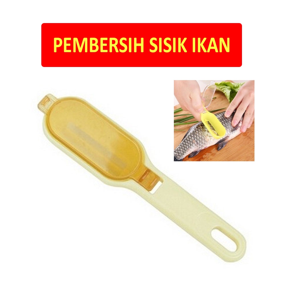 Alat Pembersih Sisik Ikan Pengupas Sisik Ikan Pembersih Penyisik Ikan  Fish Scales Cleaning Tool Kupas Sisik Ikan Penyerut Sisik Ikan Penghilang Sisik Ikan - Warna Acak